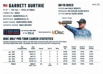 2023 Disc Golf Pro Tour #MPO23 Garrett Gurthie Back
